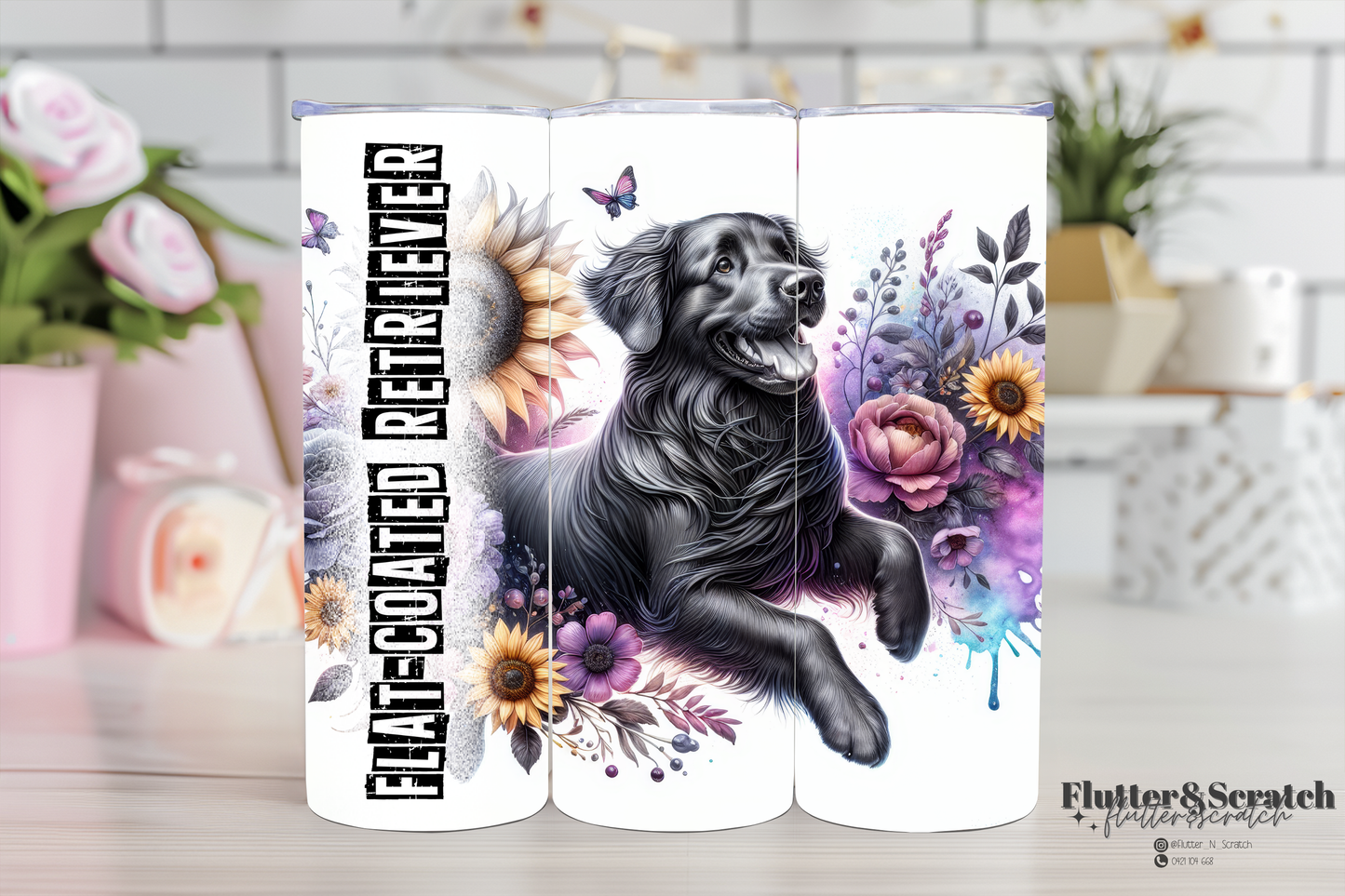 Flat Coated Retriever 20oz Tumbler