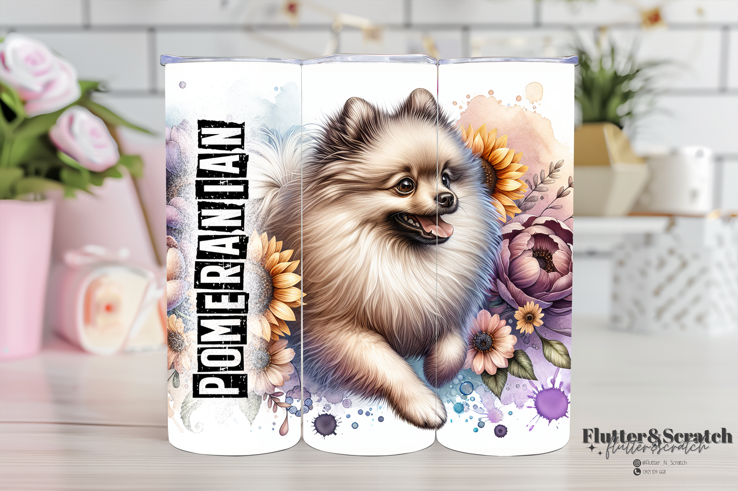 Pomeranian Light Hair 20oz Tumbler