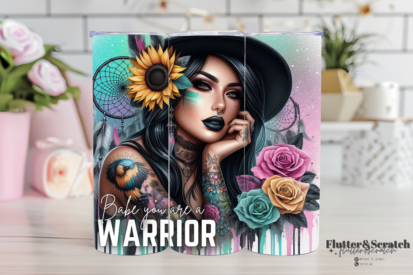 Babe You're A Warrior 20oz Tumbler