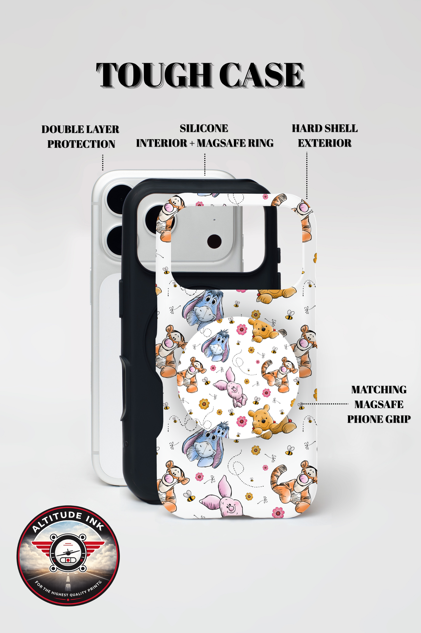 Bear Friends MagSafe Tough Case + Magsafe Phone Grip
