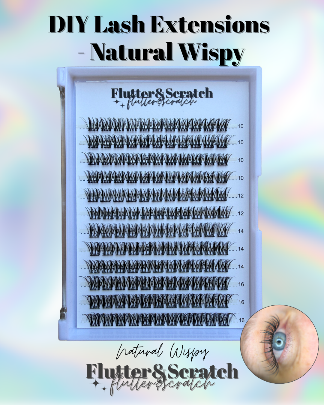 Natural Wispy DIY Lash Extensions 🤍