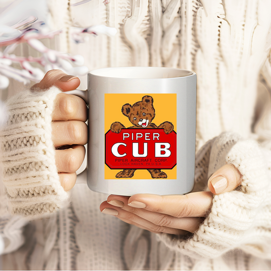 Yellow Piper Cub - 11oz Mug