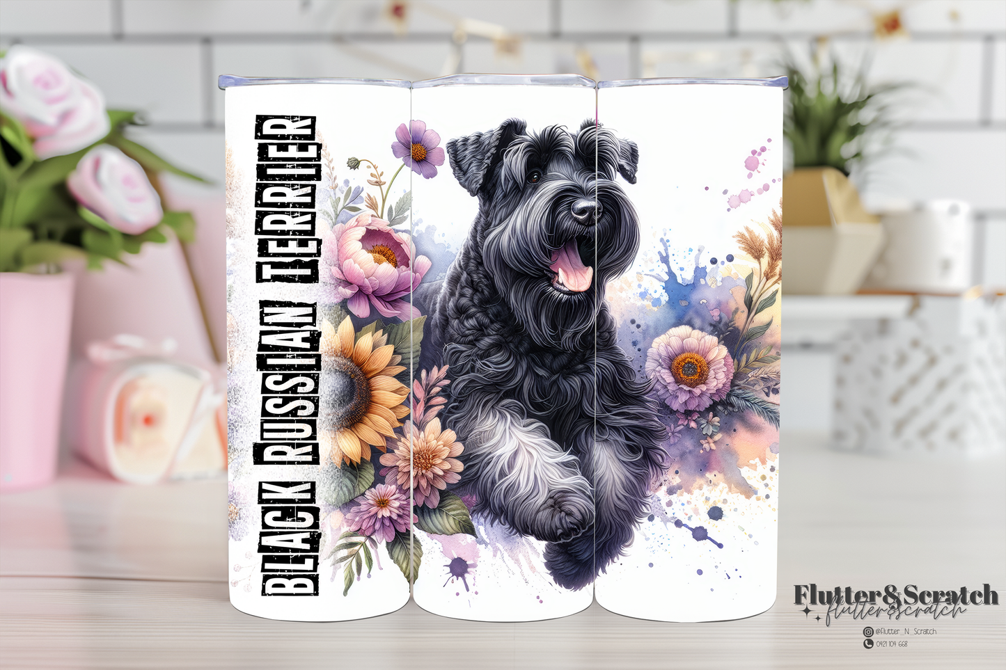 Black Russian Terrier 20oz Tumbler