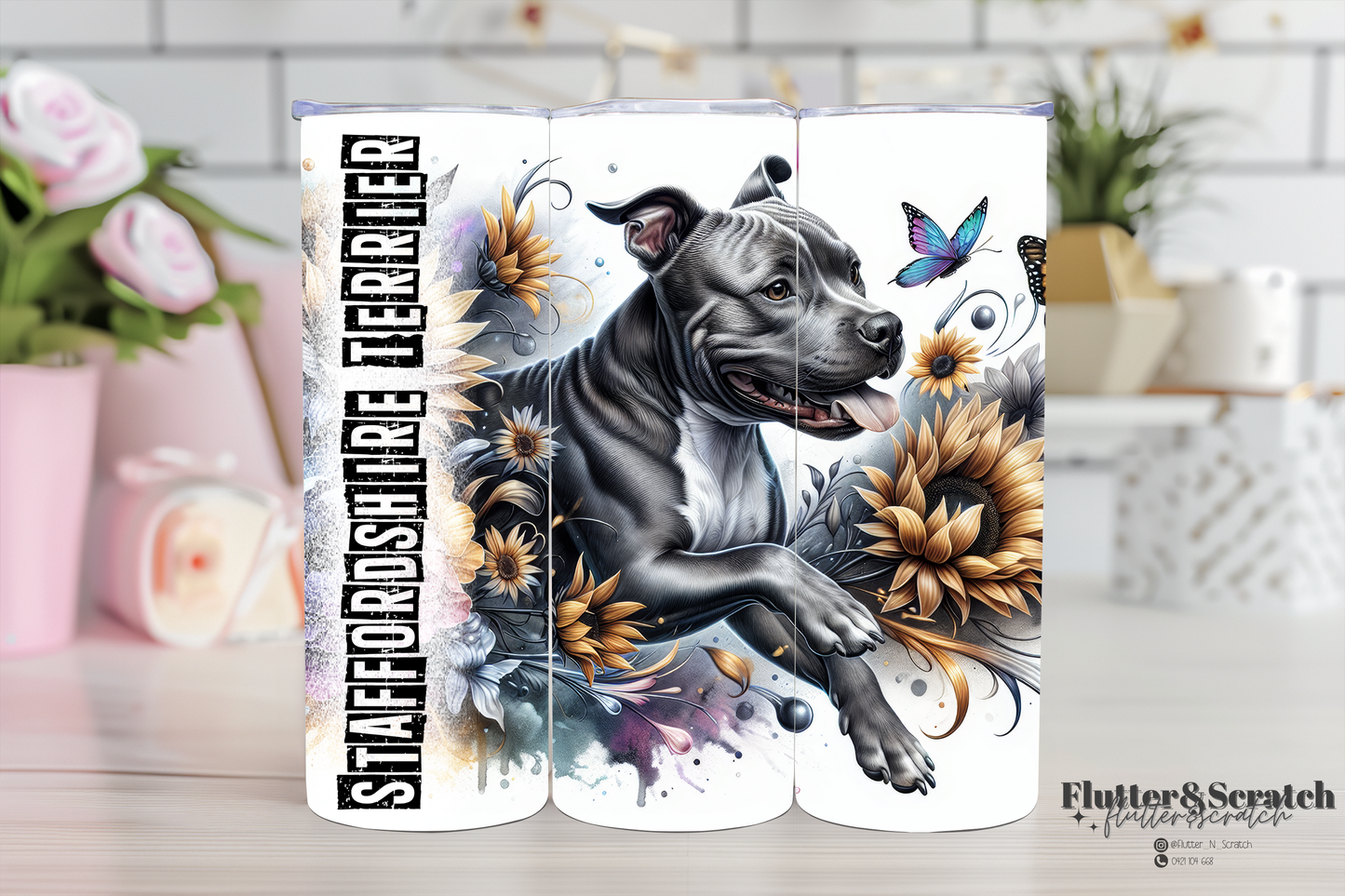 Staffordshire Terrier 20oz Tumbler
