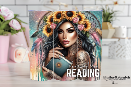 Go Away I'm Reading 20oz Tumbler