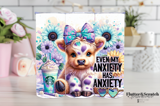 Anxiety Baby Cow 20oz Tumbler