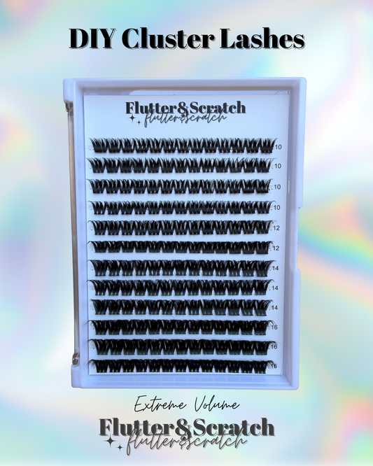 Extreme Volume 100D DIY Cluster Lashes 🔥🖤