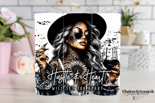 Hustle & Heart Will Set You Apart 20oz Tumbler