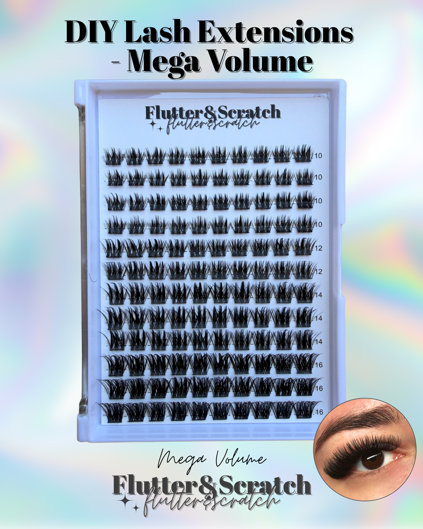 Mega Volume DIY Lash Extensions 🖤✨