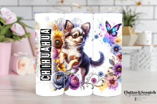 Chihuahua Long Hair 20oz Tumbler