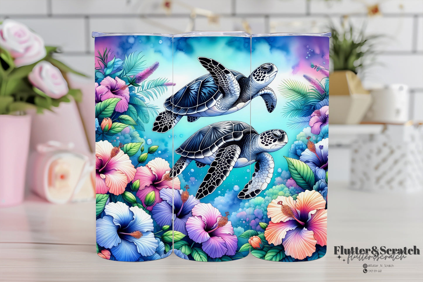 Cute Turtle 20oz Tumbler